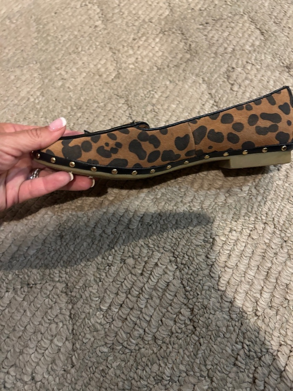 Dolce Vita Leopard Print Tassel Loafers in Brown & Black - Picture 7 of 11